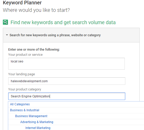 Searching For Keyword Ideas